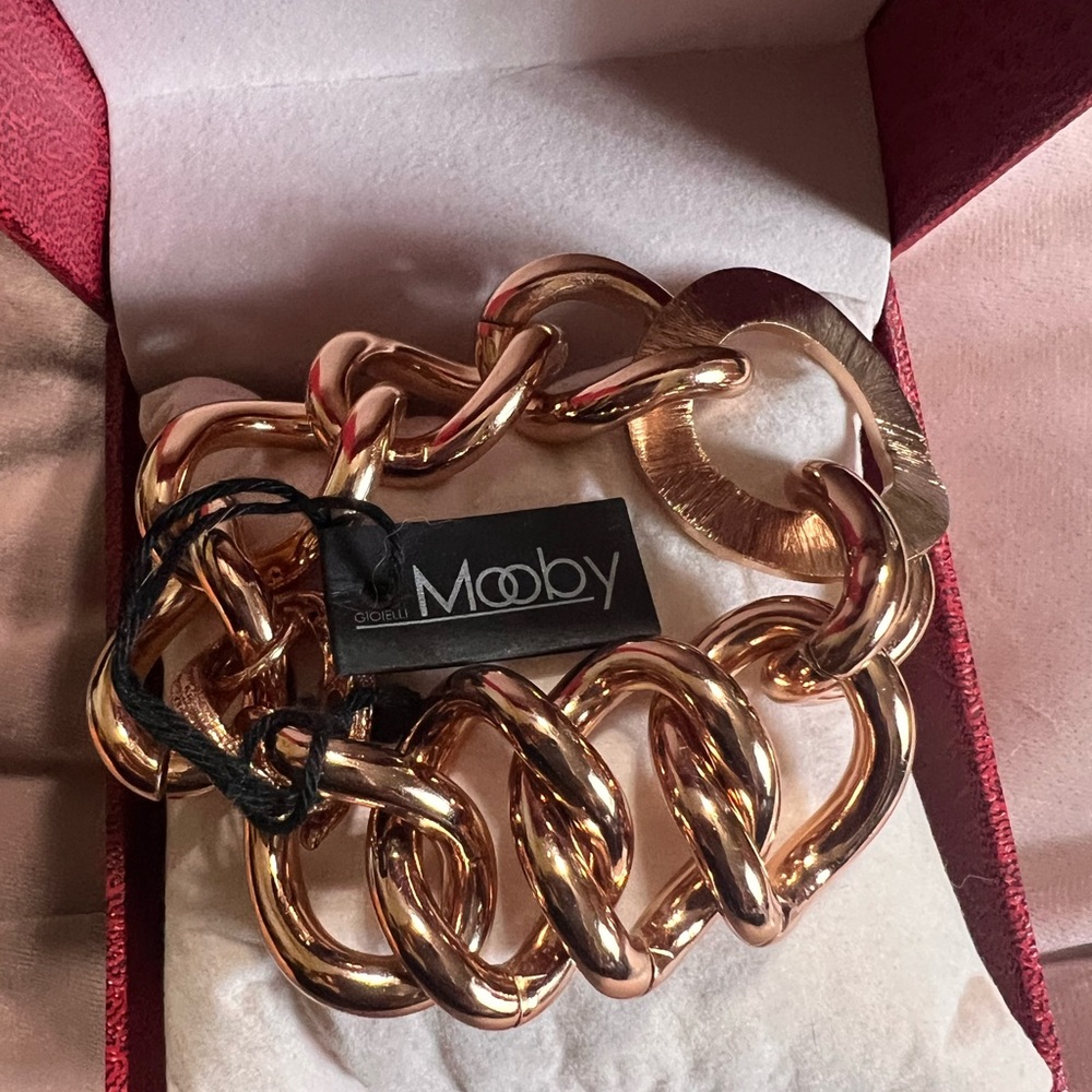 MOOBY~Vintage~NWT~Chucky Chain Link Bracelet Made in Italy